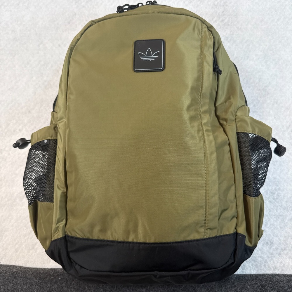 Adidas Overland Olive Green Black Laptop Sleeve Backpack NWT